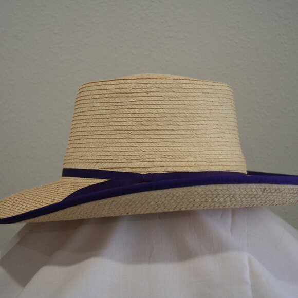 Sun Body Reata Hat 7 (56) Woven Straw Purple Ribbon main image 5